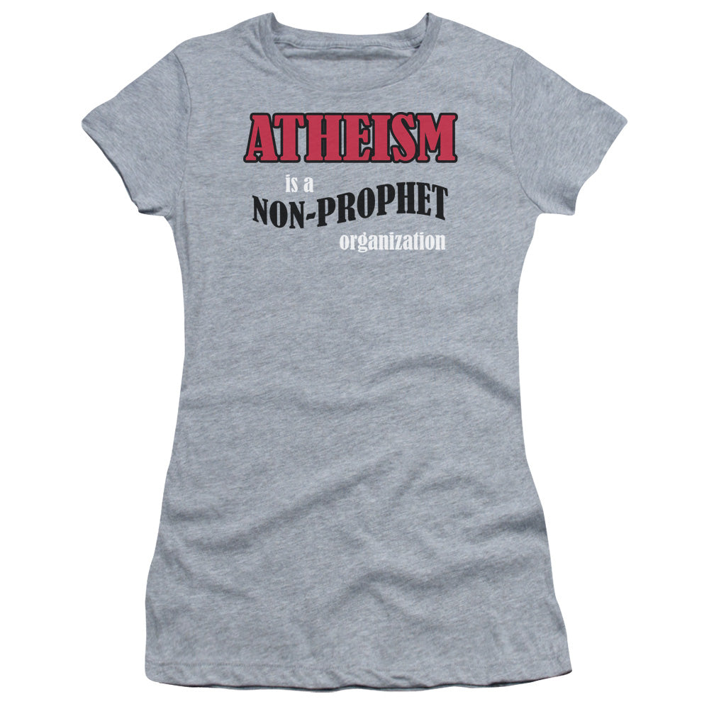 Atheism - Short Sleeve Junior Sheer - Athletic Heather T-shirt