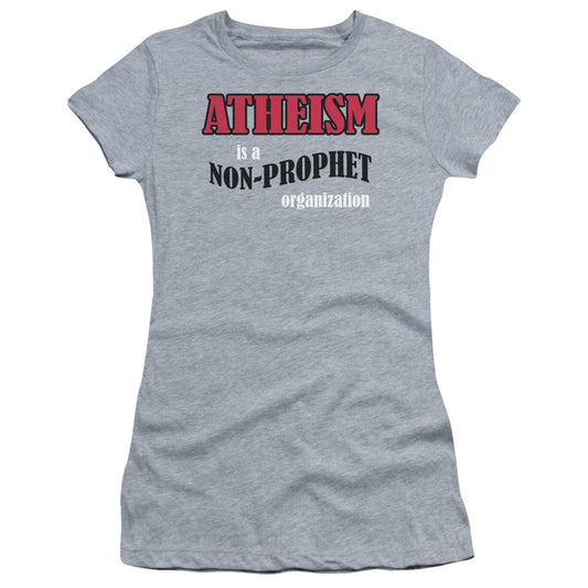 Atheism - Short Sleeve Junior Sheer - Athletic Heather T-shirt