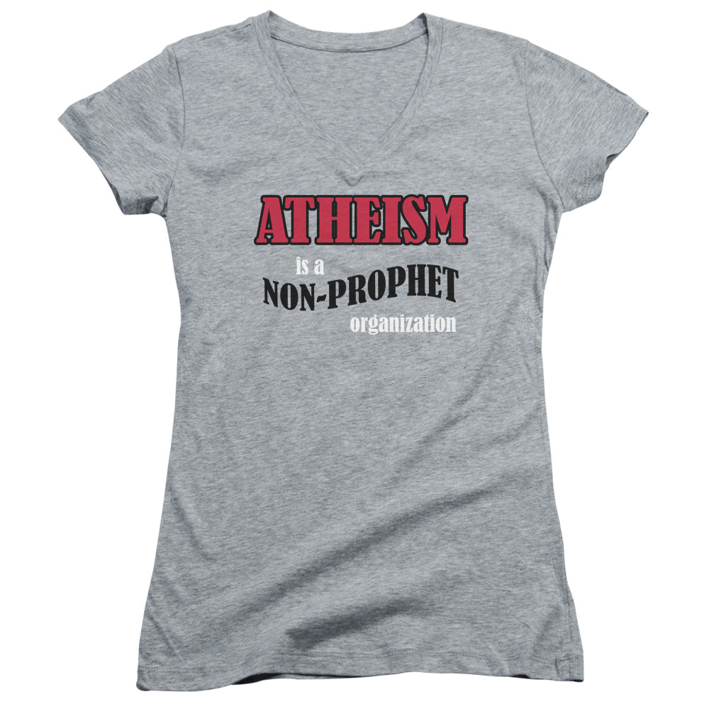 Atheism-junior V-neck - Athletic Heather