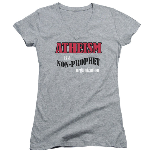Atheism-junior V-neck - Athletic Heather