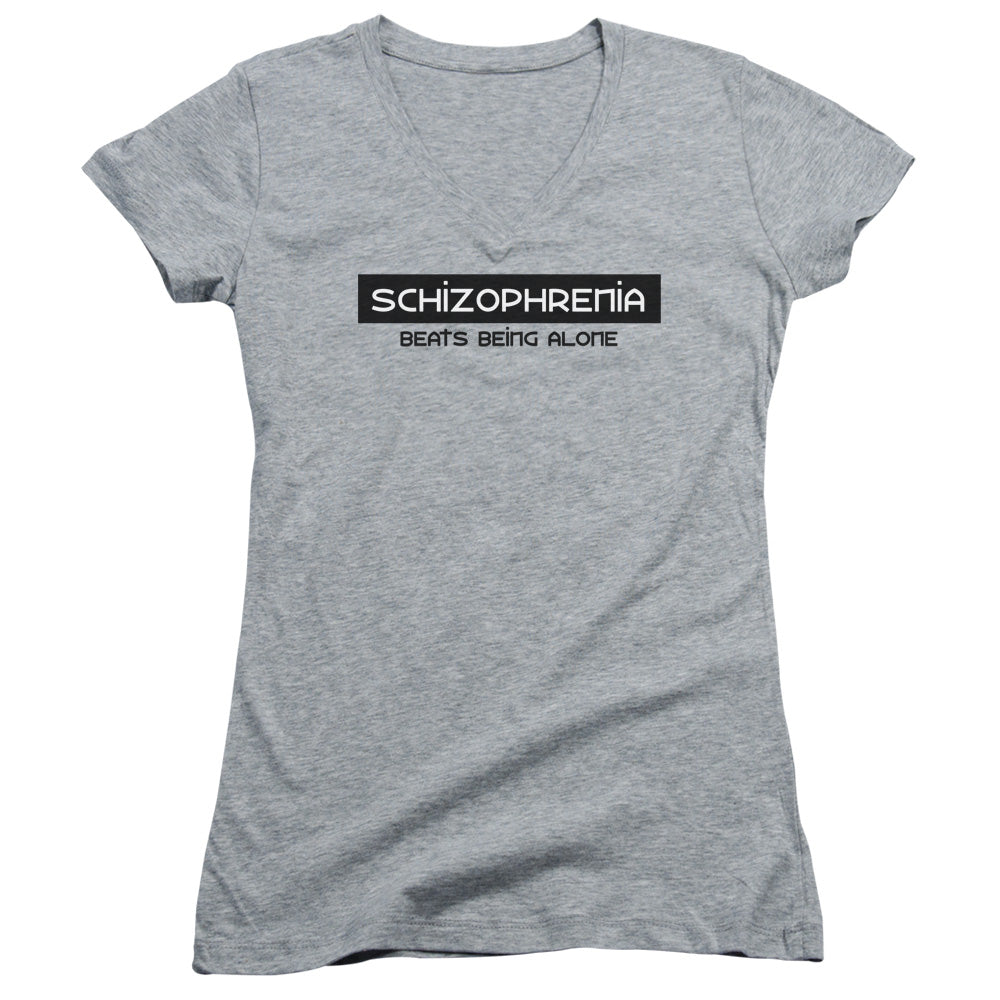 Schizophrenia - Junior V-neck - Athletic Heather