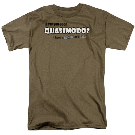 Quasimodo - Short Sleeve Adult 18 - 1 - Safari Green T-shirt