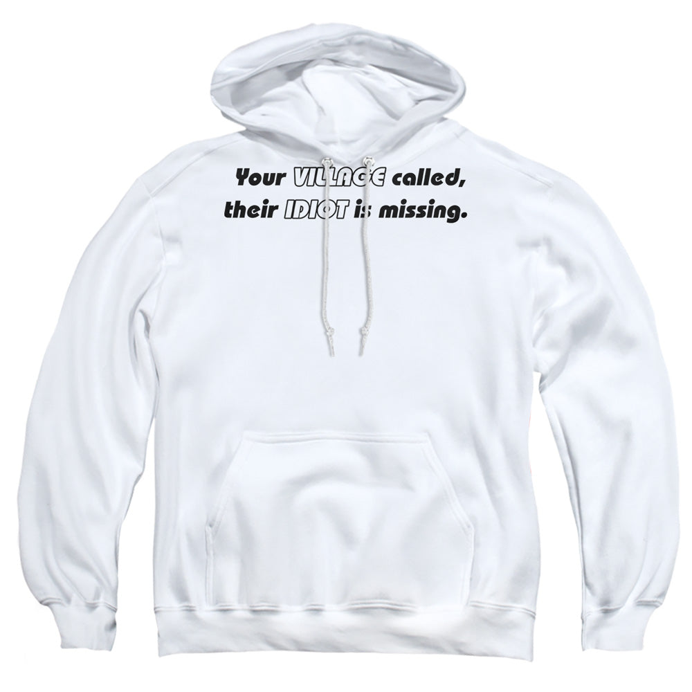 Your Village Called - Adult Pull-over Hoodie - White
