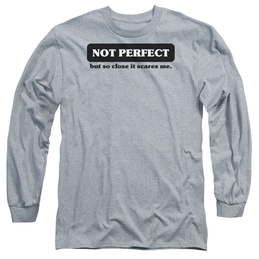 Not Perfect - Long Sleeve Adult 18 - 1 - Athletic Heather T-shirt