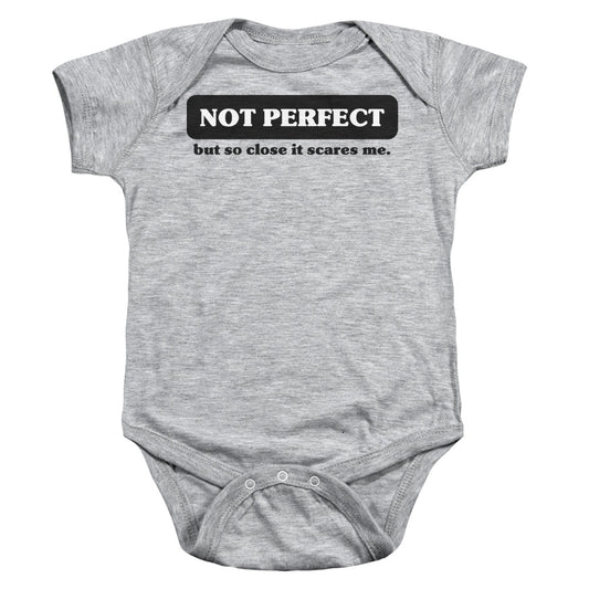 Not Perfect-infant Snapsuit - Athletic Heather