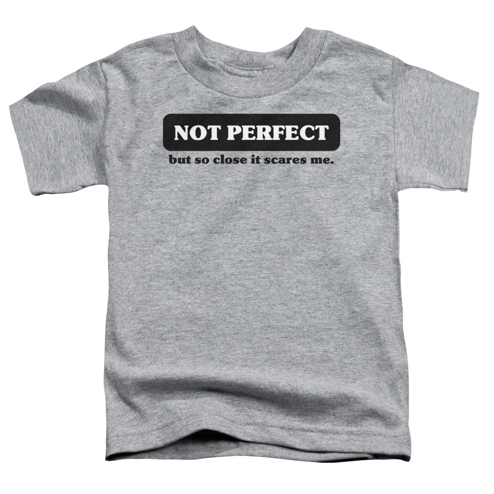 Not Perfect - Short Sleeve Toddler Tee - Athletic Heather T-shirt