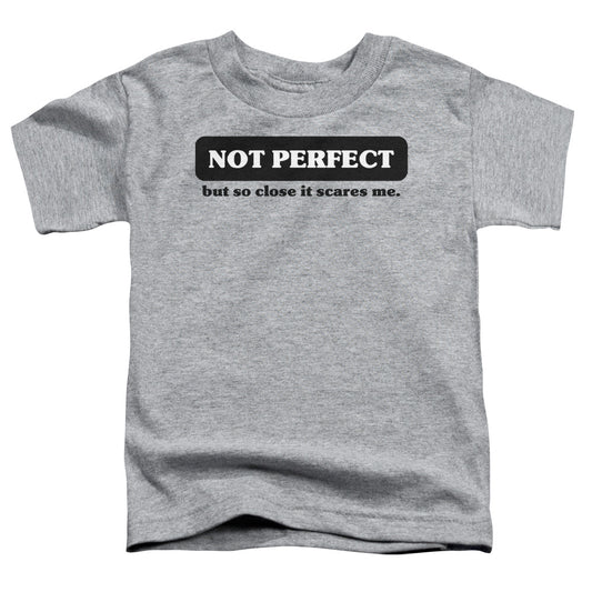 Not Perfect - Short Sleeve Toddler Tee - Athletic Heather T-shirt