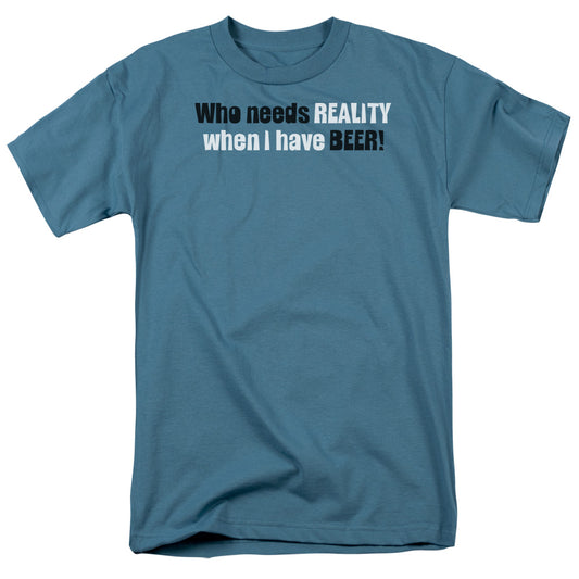 Who Needs Reality - Short Sleeve Adult 18 - 1 - Slate T-shirt