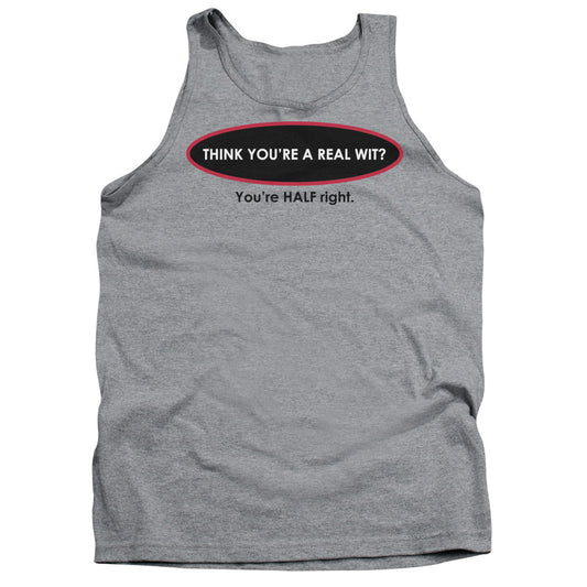 Real Wit - Adult Tank - Athletic Heather