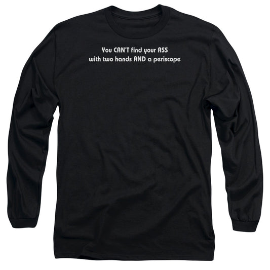 Two Hands And Periscope - Long Sleeve Adult 18 - 1 - Black T-shirt
