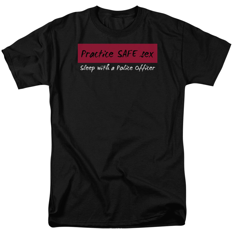 Practice Safe Sex - Short Sleeve Adult 18 - 1 - Black T-shirt