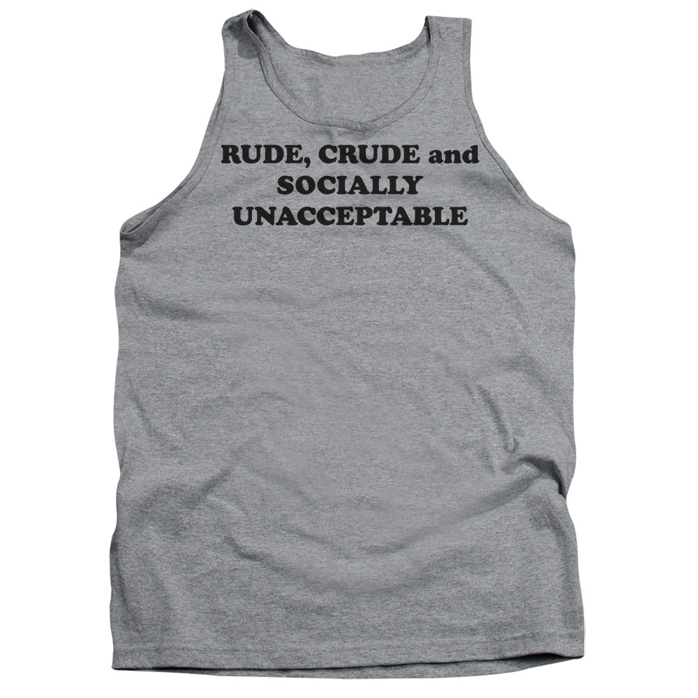Socially Unacceptable - Adult Tank - Athletic Heather