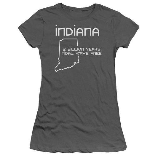 Indiana - Short Sleeve Junior Sheer - Charcoal T-shirt