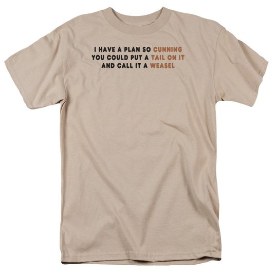 A Plan So Cunning - Short Sleeve Adult 18 - 1 - Sand T-shirt