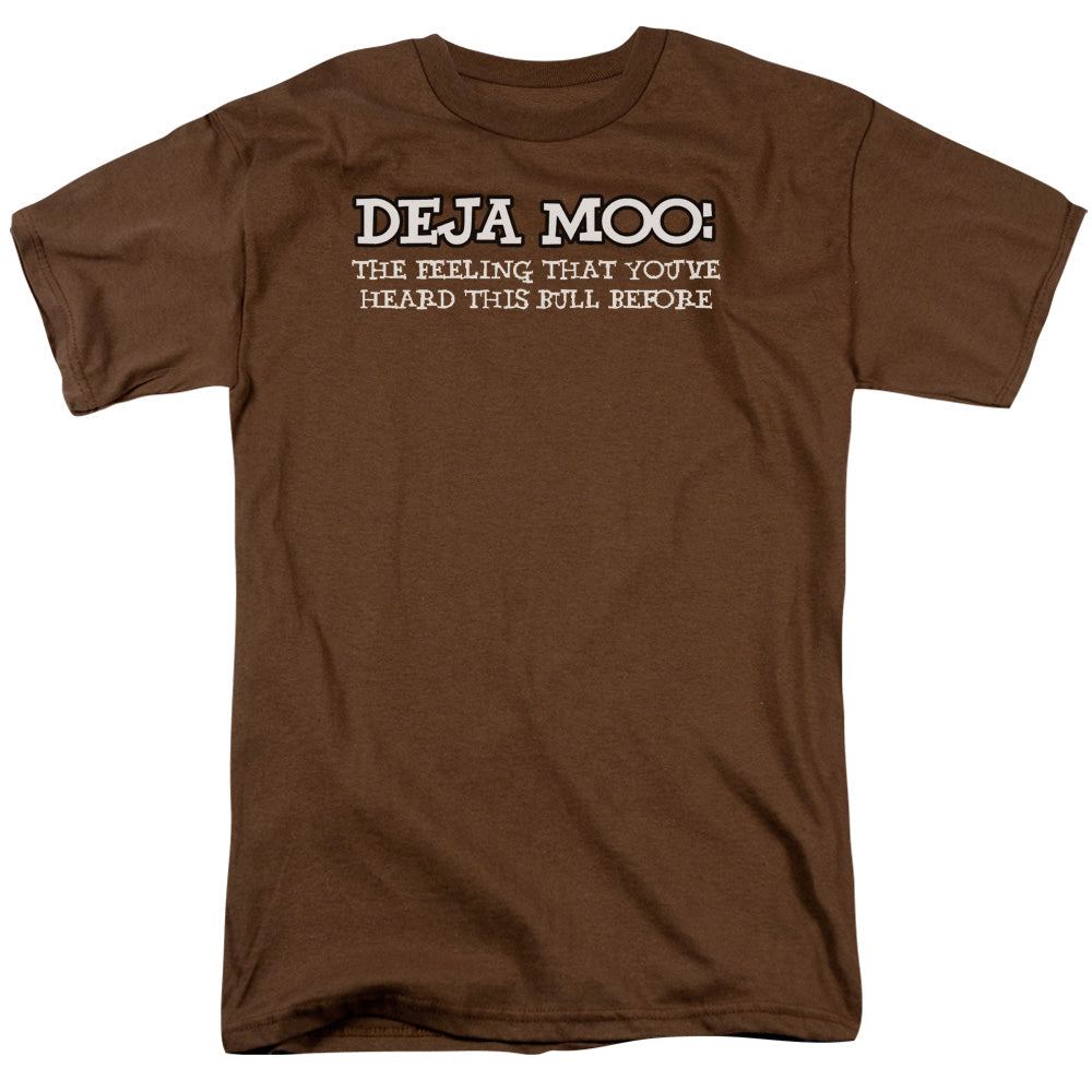 Deja Moo - Short Sleeve Adult 18 - 1 - Coffee T-shirt