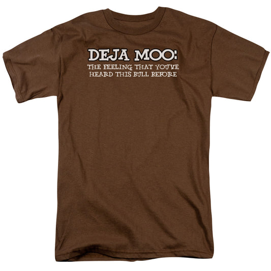 Deja Moo - Short Sleeve Adult 18 - 1 - Coffee T-shirt