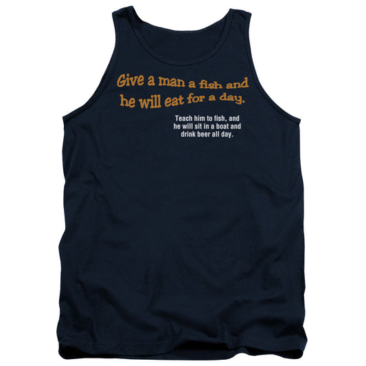 Give A Man A Fish - Adult Tank - Navy