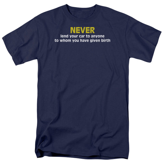 Lend Your Car - Short Sleeve Adult 18 - 1 - Navy T-shirt