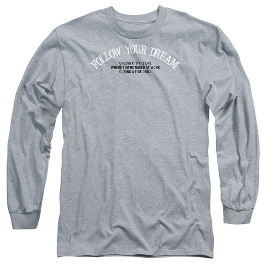 Naked At Work - Long Sleeve Adult 18 - 1 - Athletic Heather T-shirt