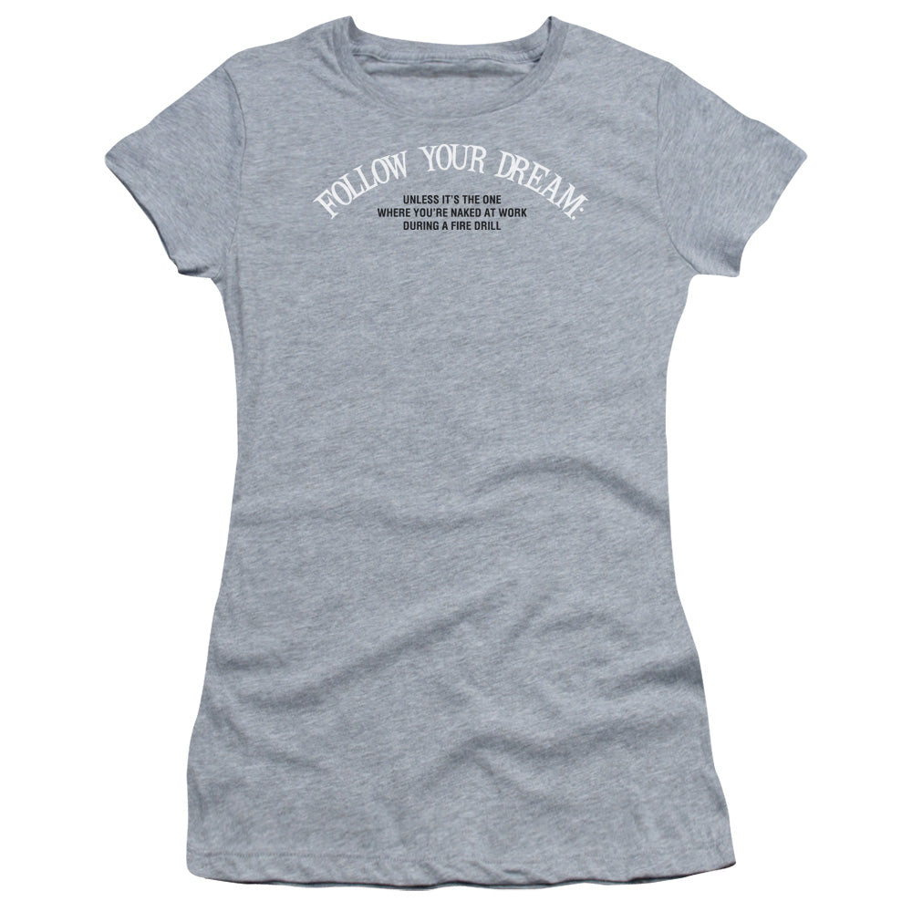 Naked At Work - Short Sleeve Junior Sheer - Athletic Heather T-shirt