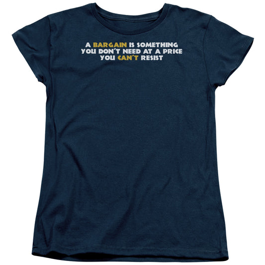 A Bargain - Short Sleeve Womens Tee - Navy T-shirt