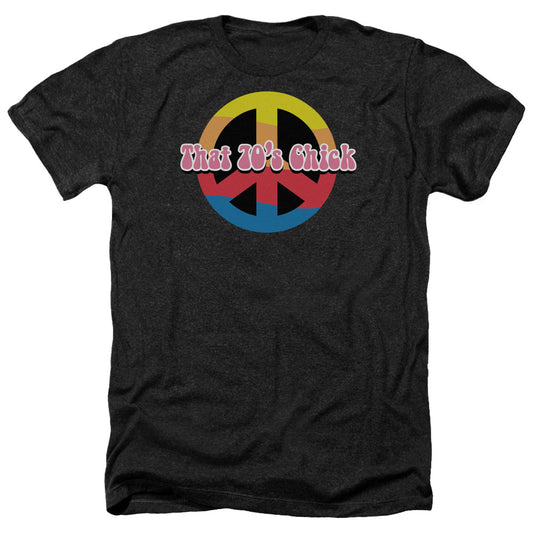 That 70s Chick - Adult Heather-black