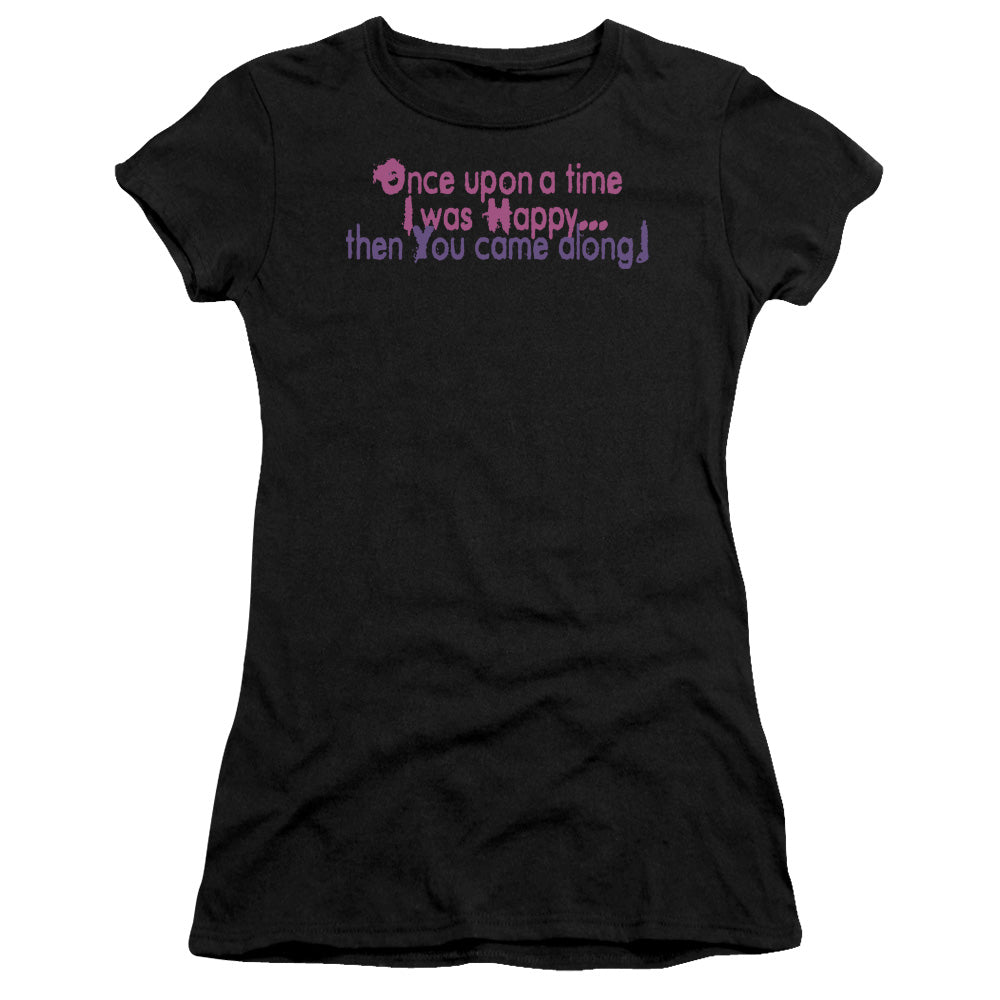 Once Upon A Time - Short Sleeve Junior Sheer - Black T-shirt