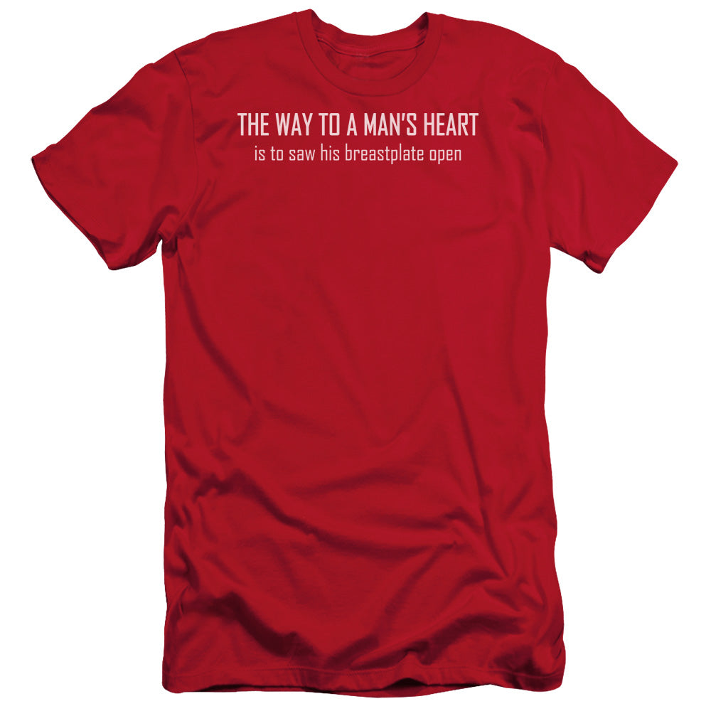 Way To A Mans Heart - Short Sleeve Adult 30 - 1 - Red T-shirt