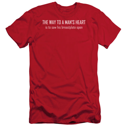 Way To A Mans Heart - Short Sleeve Adult 30 - 1 - Red T-shirt