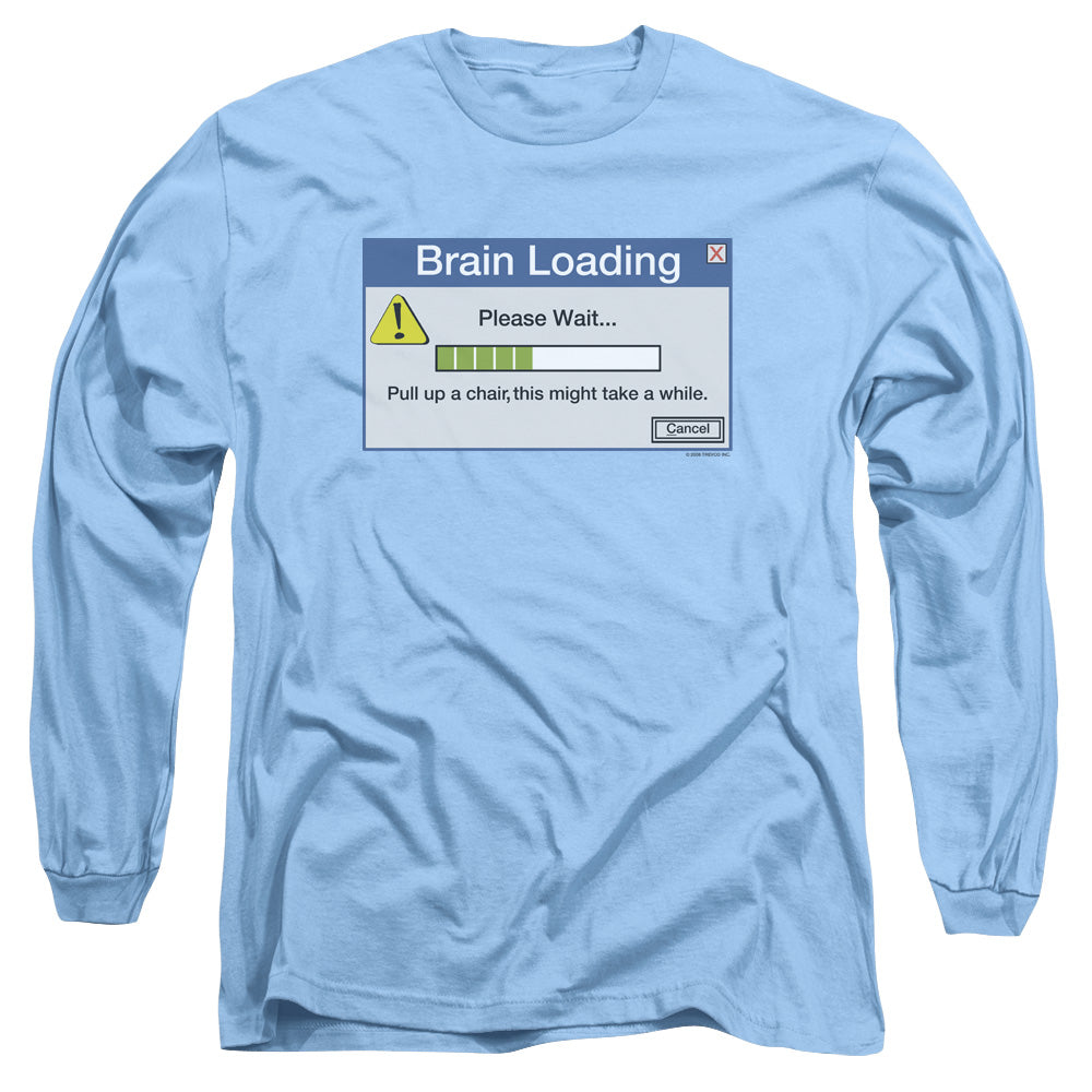 Brain Loading - Long Sleeve Adult 18 - 1 - Carolina Blue T-shirt