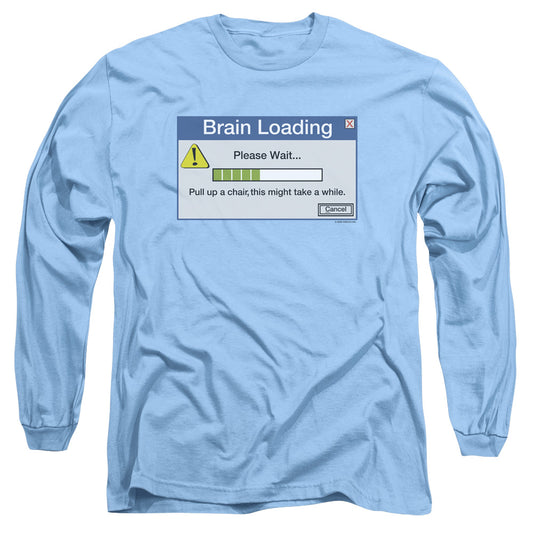 Brain Loading - Long Sleeve Adult 18 - 1 - Carolina Blue T-shirt