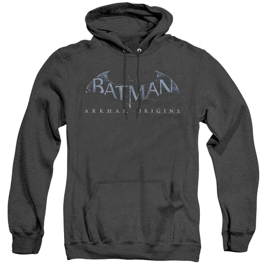 Batman Arkham Origins - Logo - Adult Heather Hoodie - Black