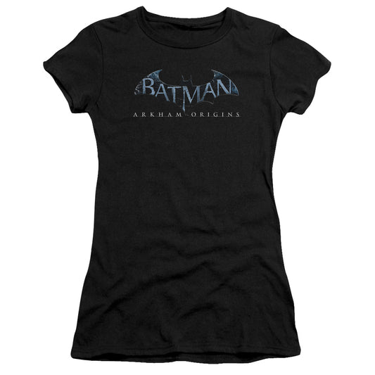 Batman Arkham Origins - Logo - Short Sleeve Junior Sheer - Black T-shirt