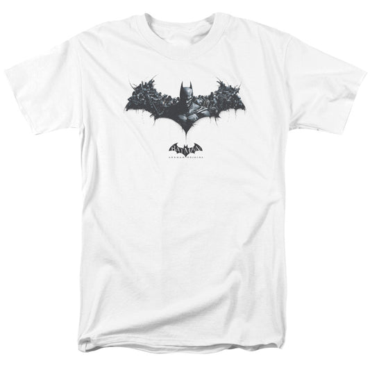 Batman Arkham Origins - Bat Of Enemies - Short Sleeve Adult 18/1 - White T-shirt