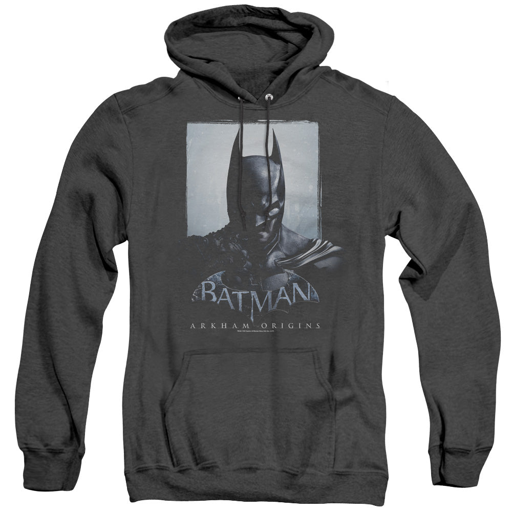 Batman Arkham Origins - Two Sides - Adult Heather Hoodie - Black