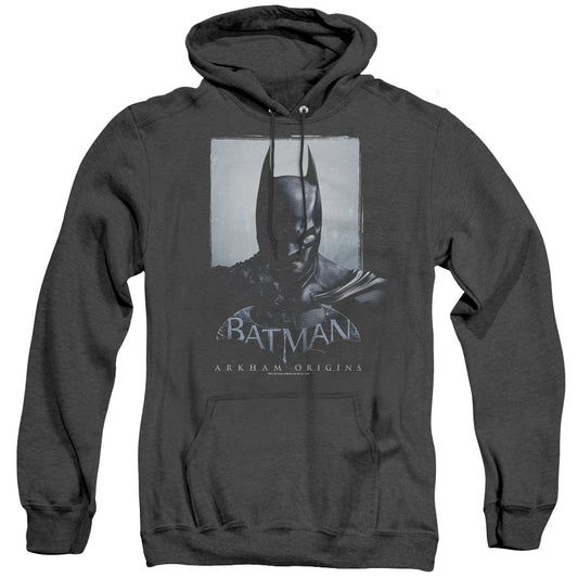Batman Arkham Origins - Two Sides - Adult Heather Hoodie - Black