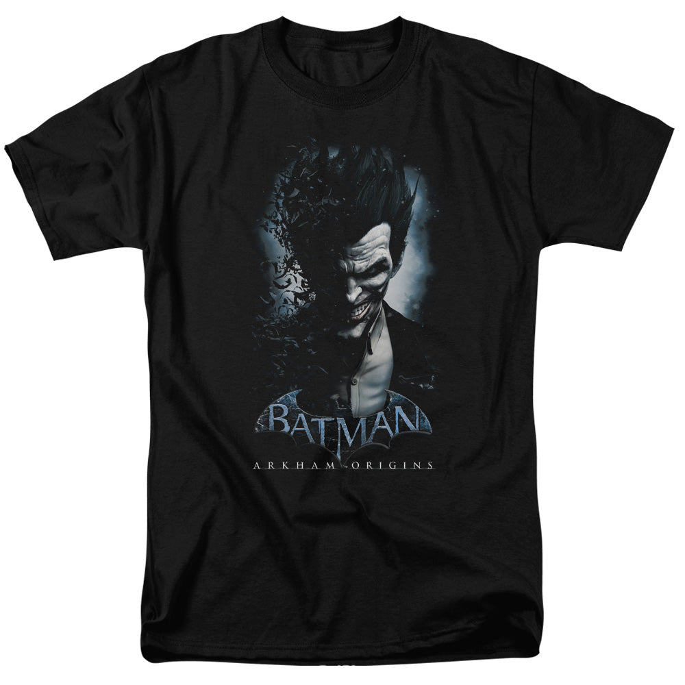 Batman Arkham Origins - Joker - Short Sleeve Adult 18/1 - Black T-shirt