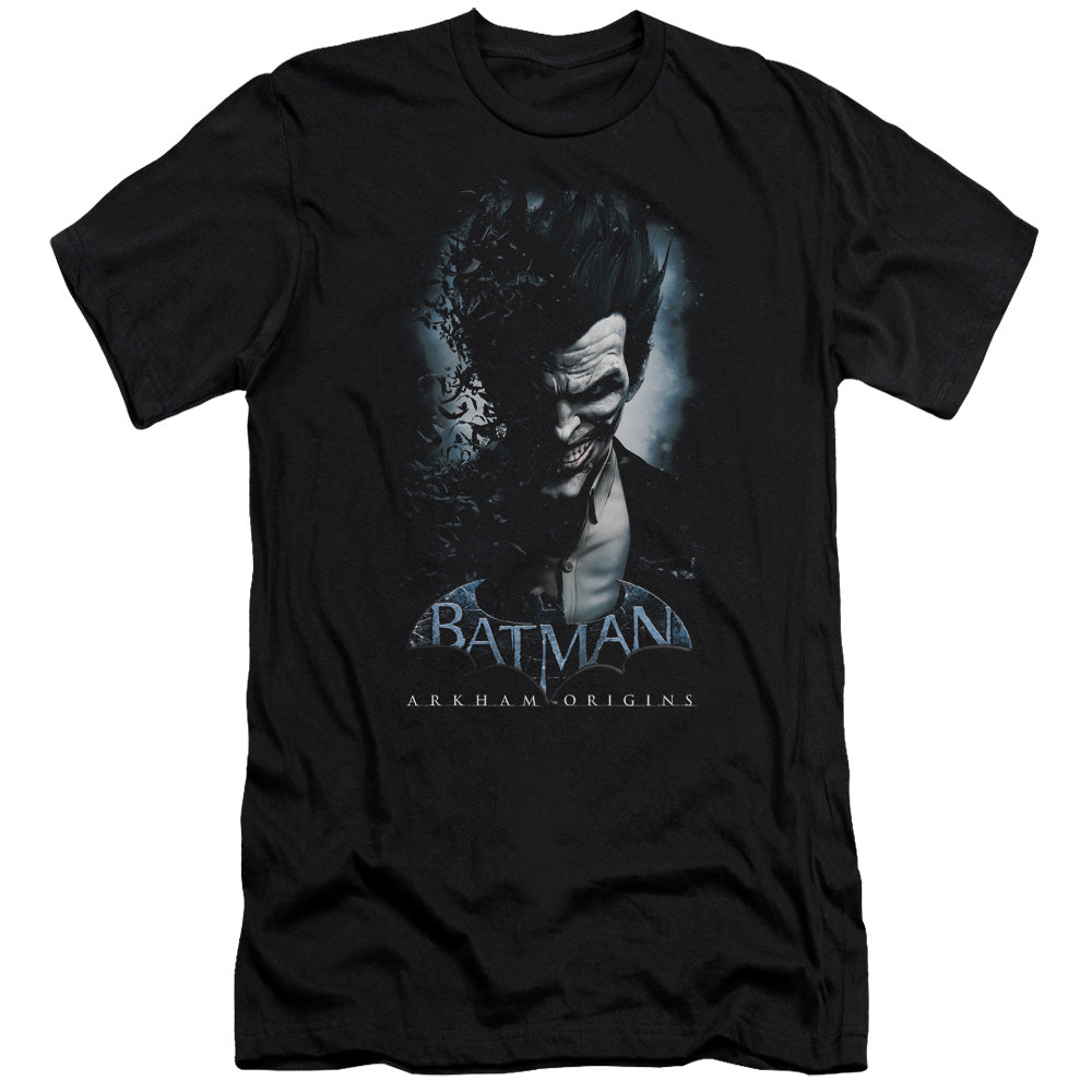 BATMAN ARKHAM ORIGINS JOKER - S/S ADULT 30/1 - BLACK T-Shirt