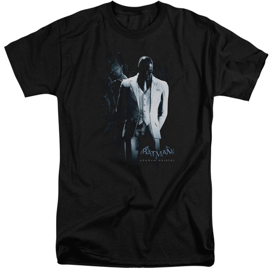 Batman Arkham Origins - Black Mask - Short Sleeve Adult Tall - Black T-shirt