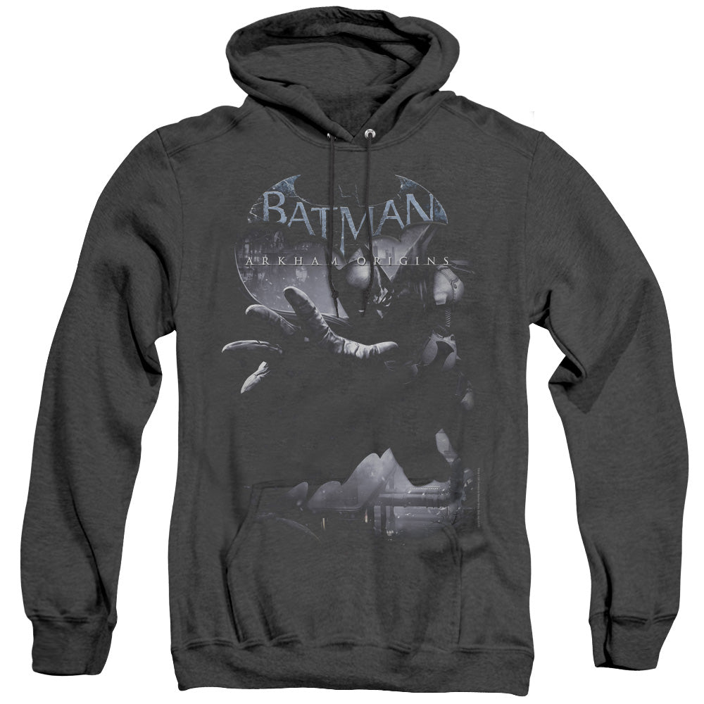 Batman Arkham Origins - Out Of The Shadows - Adult Heather Hoodie - Black