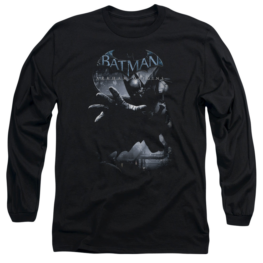 Batman Arkham Origins - Out Of The Shadows - Long Sleeve Adult 18/1 - Black T-shirt