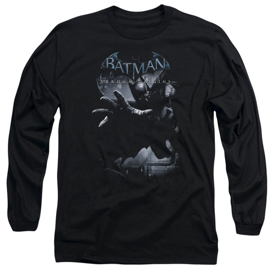Batman Arkham Origins - Out Of The Shadows - Long Sleeve Adult 18/1 - Black T-shirt