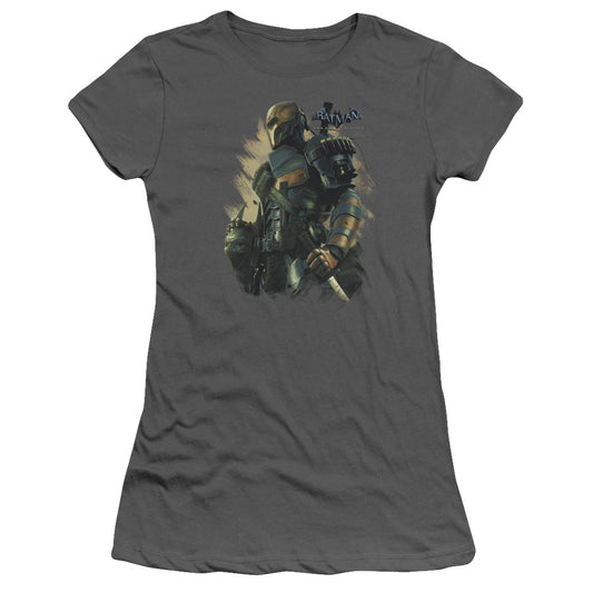 Batman Arkham Origins - Deathstroke - Short Sleeve Junior Sheer - Charcoal T-shirt
