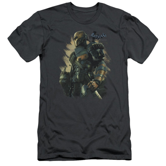 Batman Arkham Origins - Deathstroke - Short Sleeve Adult 30/1 - Charcoal T-shirt