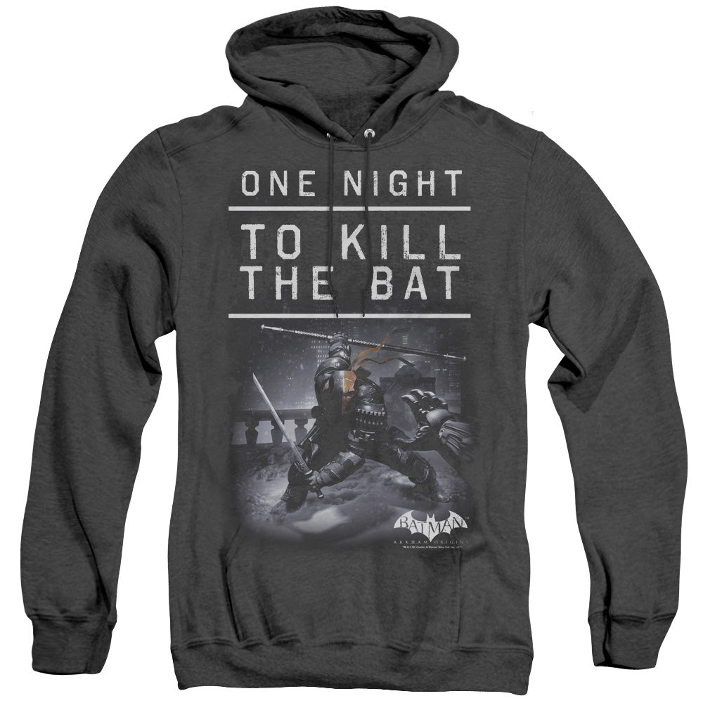 Batman Arkham Origins - One Night - Adult Heather Hoodie - Black
