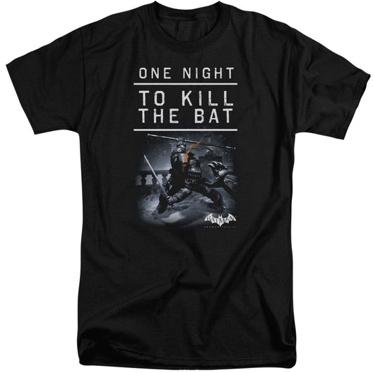Batman Arkham Origins - One Night - Short Sleeve Adult Tall - Black T-shirt
