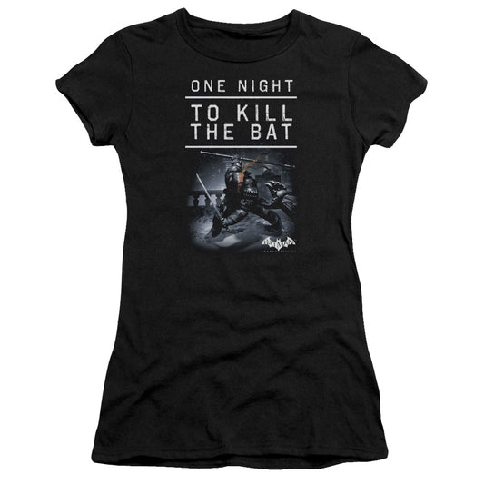 Batman Arkham Origins - One Night - Short Sleeve Junior Sheer - Black T-shirt
