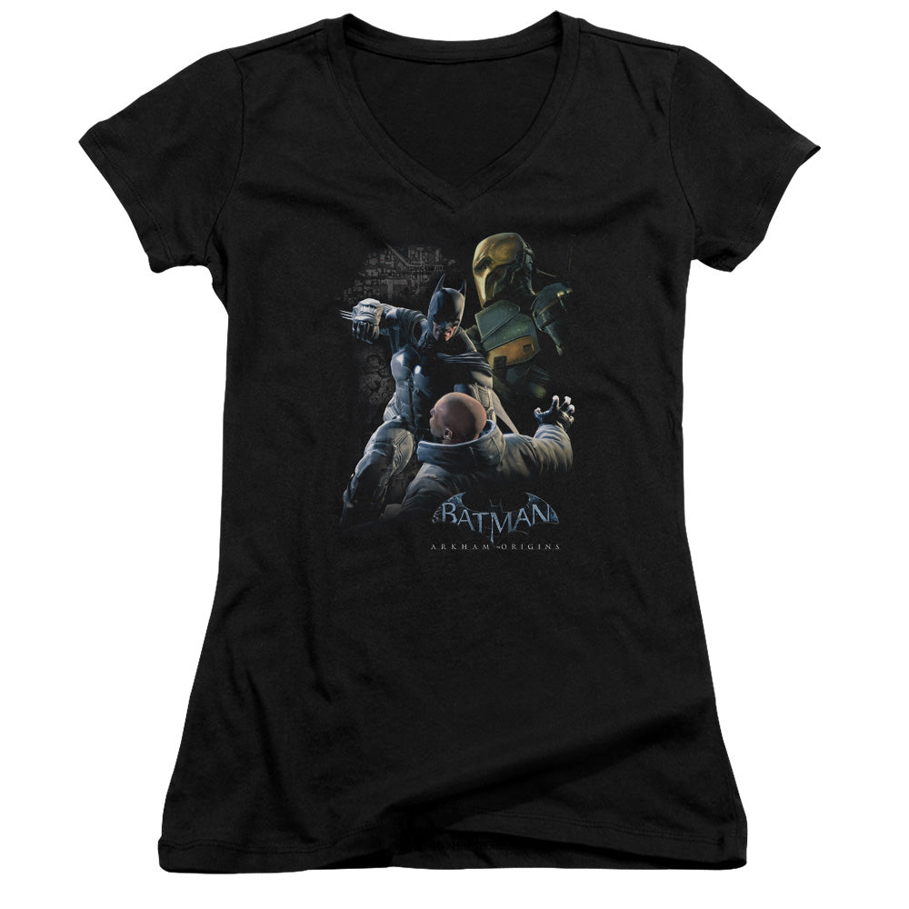 Batman Arkham Origins - Punch - Junior V-neck - Black