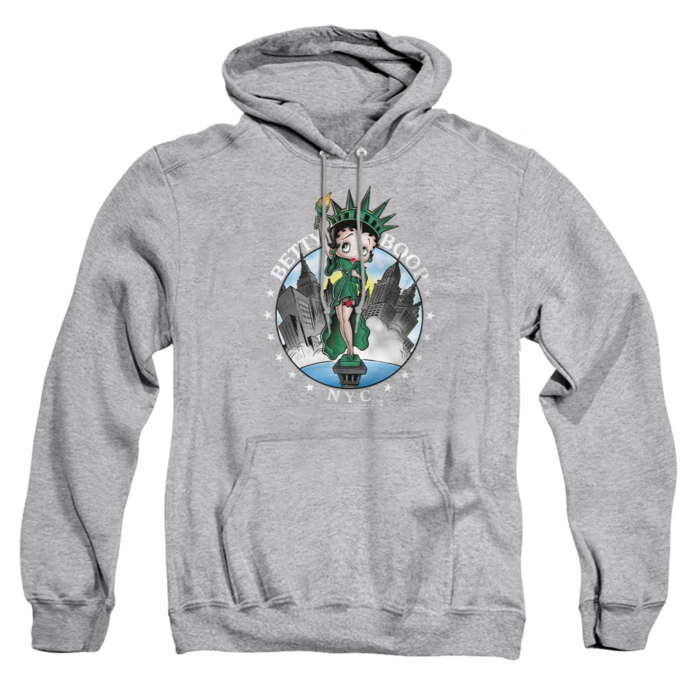 Betty Boop - Nyc - Adult Pull-over Hoodie - Athletic Heather