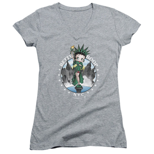 Betty Boop - Nyc-junior V-neck - Athletic Heather